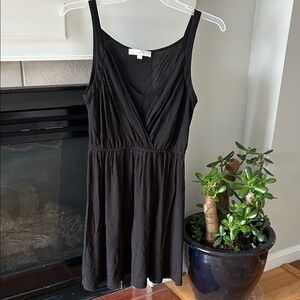 LOFT Black Sleeveless Mini Dress
